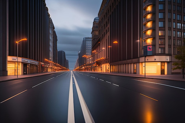 Une rue vide de Berlin