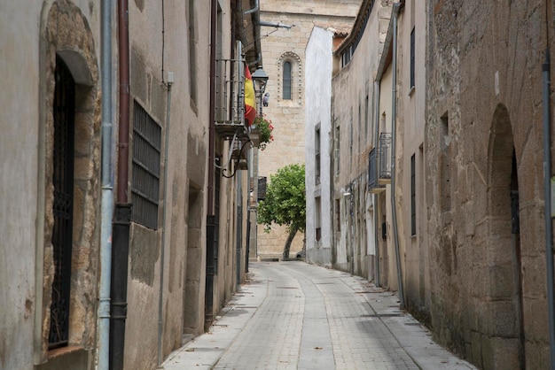 Rue vide à Ledesma, Salamanque, Espagne