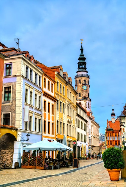 Rue de la vieille ville de goerlitz en allemagne