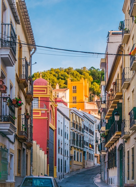 Rue de la vieille ville de malaga.