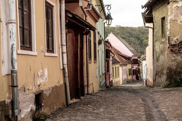 Une rue de la vieille ville de viterbo