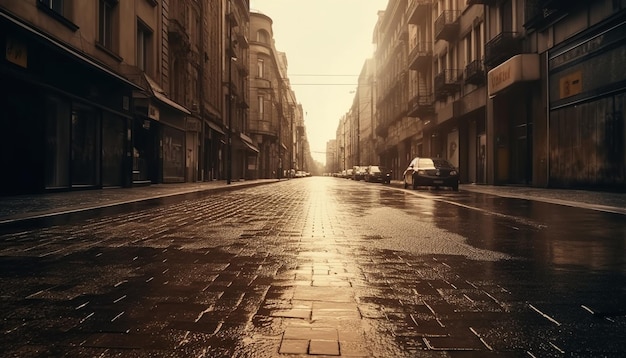 Une rue de la ville de milan