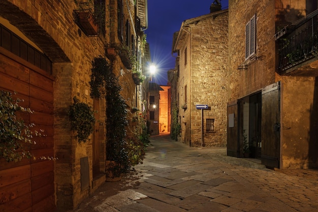 Rue de la ville de Pienza