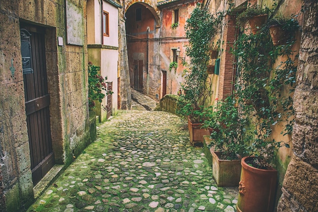 Rue de la ville de Sorano