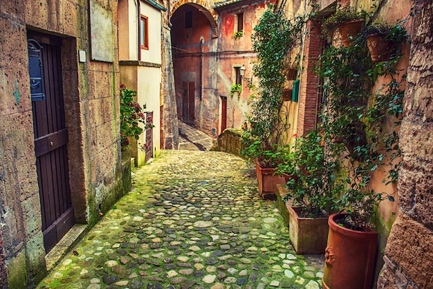 Rue de la ville de Sorano