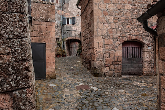 Rue de la ville de Sorano