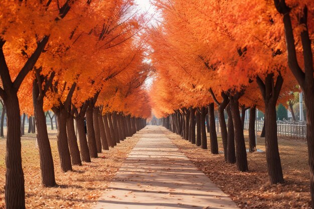 La ruelle de l'automne