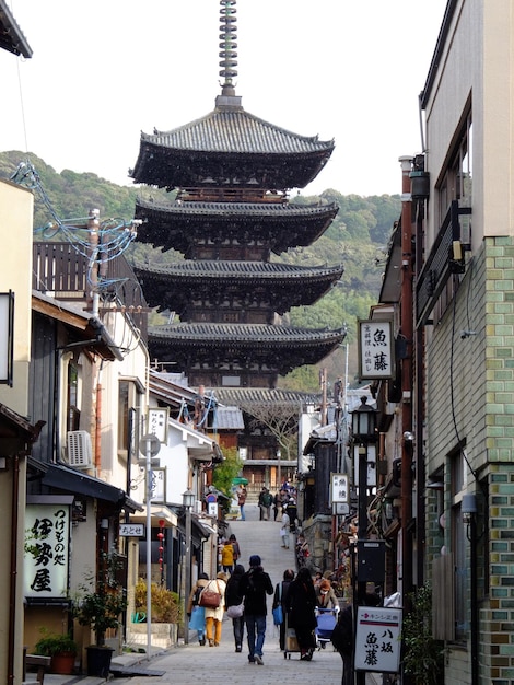 Rues du temple Kiyomizudera à Kyoto