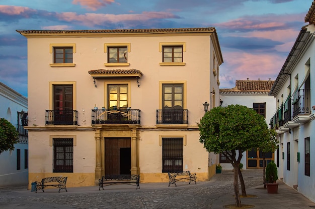 Rues de l'Espagne Ronda au centre de la ville historique