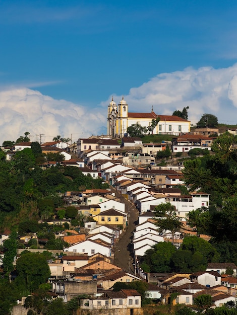 Rues de la ville historique Ouro Preto Brésil