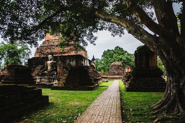 Ruine du parc historique, patrimoine mondial de la Thaïlande