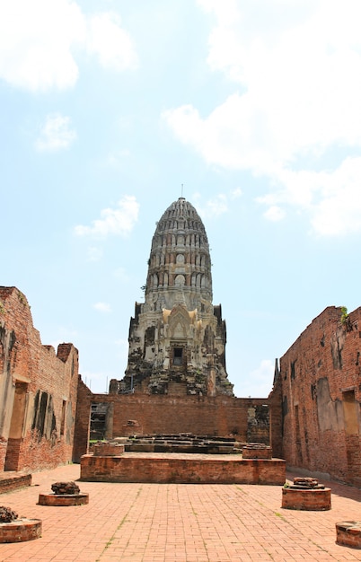 la ruine d&#39;un temple bouddhiste dans le parc historique d&#39;Ayutthaya