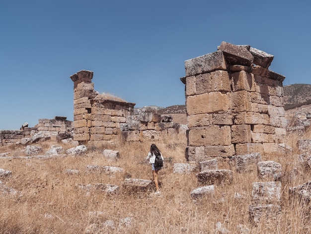 Ruine de la ville de Hiérapolis en Turquie à Pamukkale