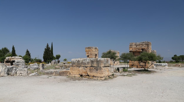 Ruines de l'ancienne ville de Hiérapolis Turquie