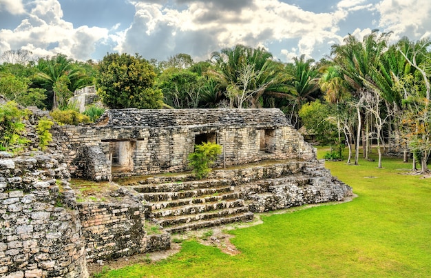 Ruines de l'ancienne ville maya de Kohunlich à Quintana Roo, Mexique