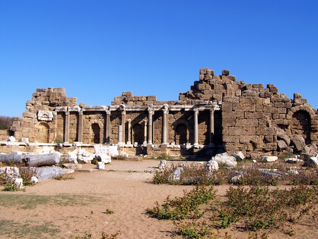 Ruines de l'ancienne ville de Side