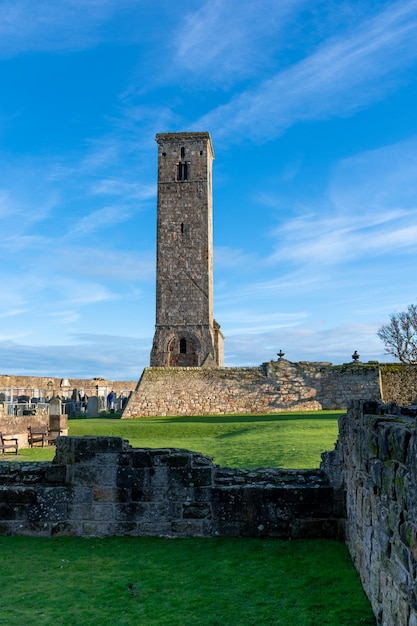 Ruines antiques de la cathédrale St Andrew dans la région de St Andrews Fife