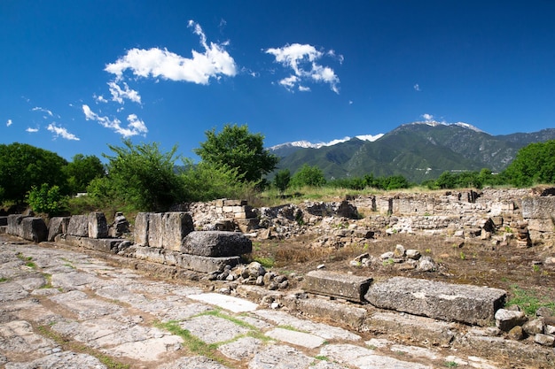 Ruines antiques à Dion Grèce