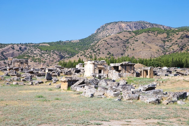 Ruines antiques de Hierapolis Pamukkale Turquie