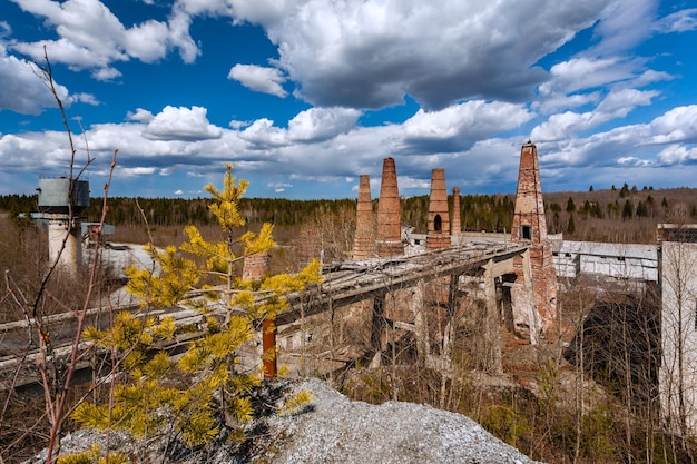 Ruines d'une briqueterie à Ruskeale