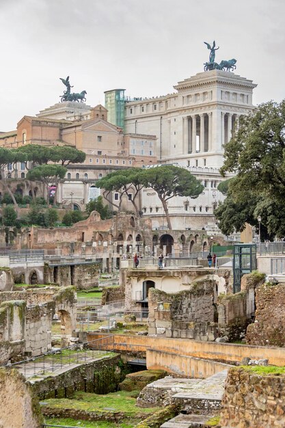 Ruines du Forum de Traian à Rome