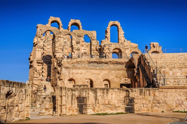 Ruines du plus grand colisée d'Afrique du Nord El JemTunisie UNESCO