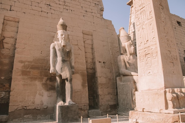 Ruines du temple égyptien de Karnak, le plus grand musée en plein air de Louxor.
