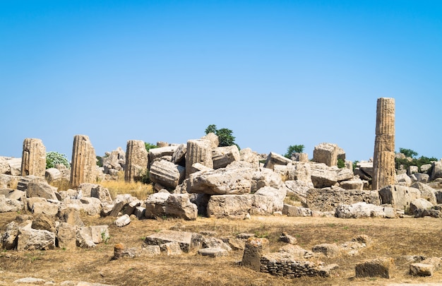 Ruines du temple, Selinunte, Sicile