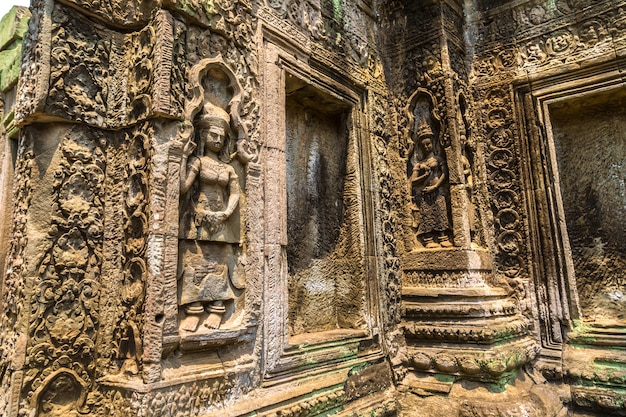 Ruines du temple Ta Prohm à Angkor Wat à Siem Reap, Cambodge