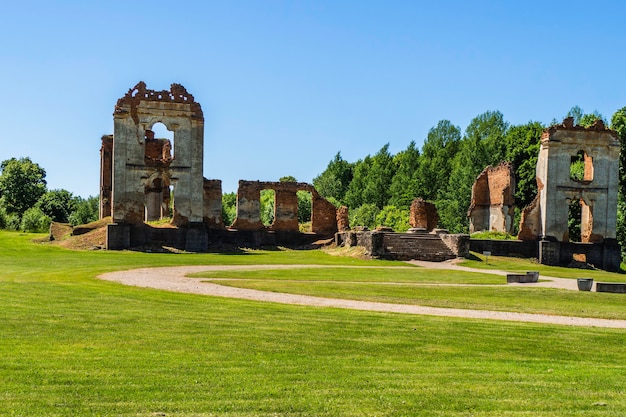 Ruines du vieux manoir abandonné - République de Paulava, Lituanie.