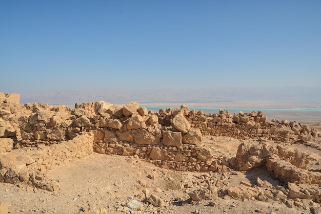 Les ruines de la forteresse de Massada