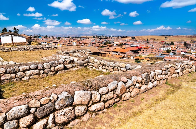 Ruines incas à chinchero au pérou