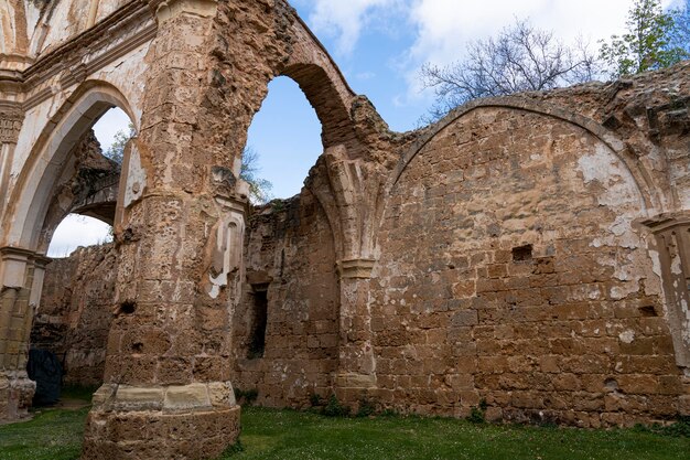 Photo les ruines majestueuses du monastère de piedras