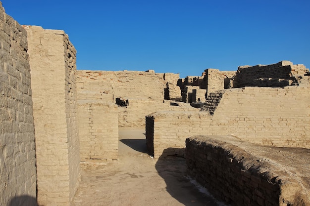 Ruines de Mohenjo daro près de la rivière Indus dans le district de Larkana Sindh Pakistan