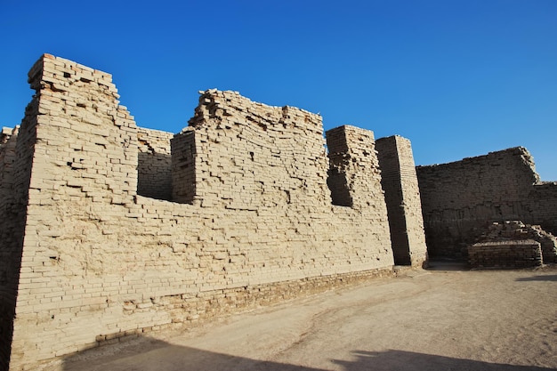 Ruines de Mohenjo daro près de la rivière Indus dans le district de Larkana Sindh Pakistan