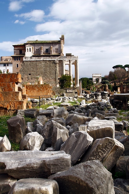 Ruines palatino à rome, italie