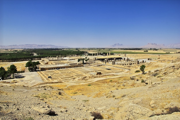 Photo ruines de persépolis de l'ancien empire en iran