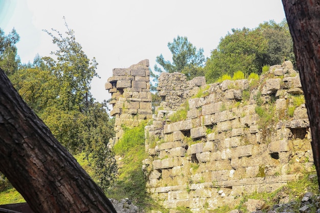 Ruines de Phaselis en Turquie