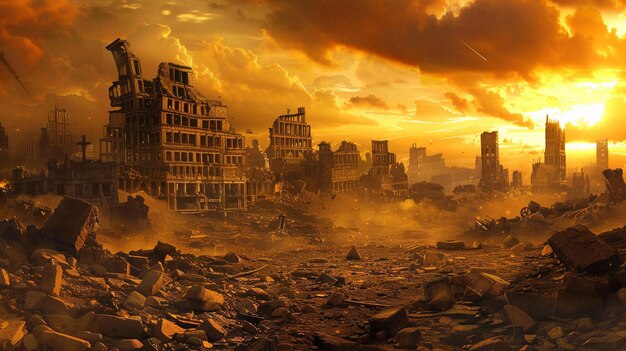 Des ruines post-apocalyptiques effrayantes