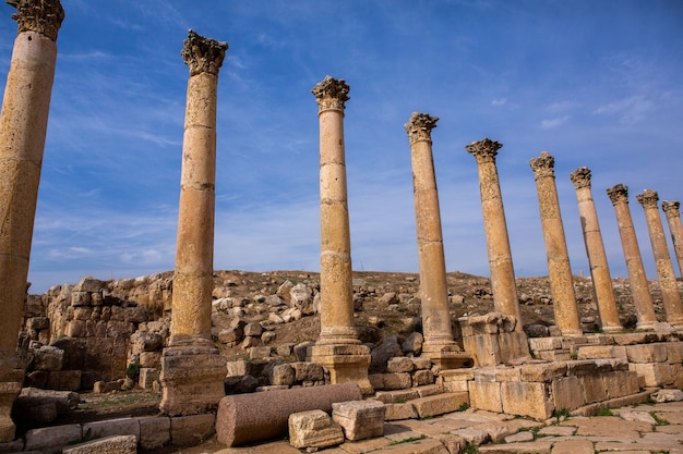 Ruines romaines de la ville jordanienne de Jerash