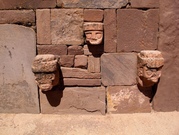 Ruines de Tiwanaku en Bolivie Amérique du Sud