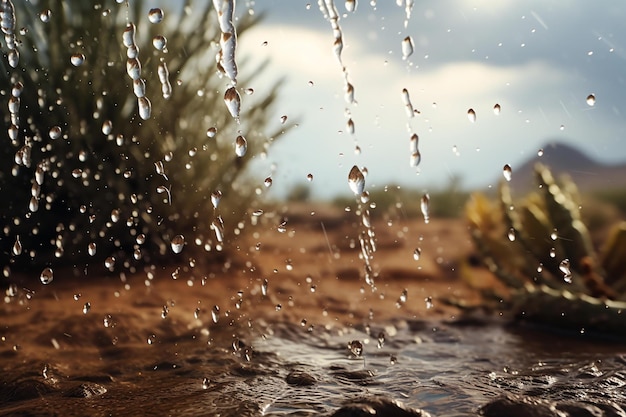 Un ruisseau d'eau serein coulant paisiblement dans la nature