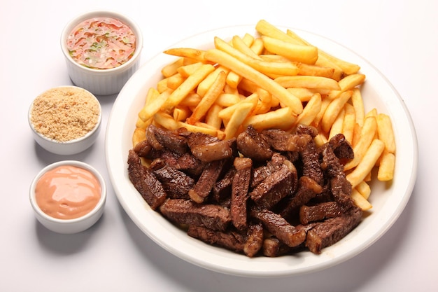 Rump steak frites