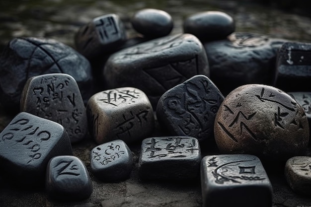 Des runes carrées en pierre pour prédire l'avenir AI générative