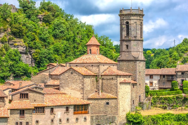 Rupit i Pruit village catalan médiéval dans la sous-région de l'Espagne Collsacabra