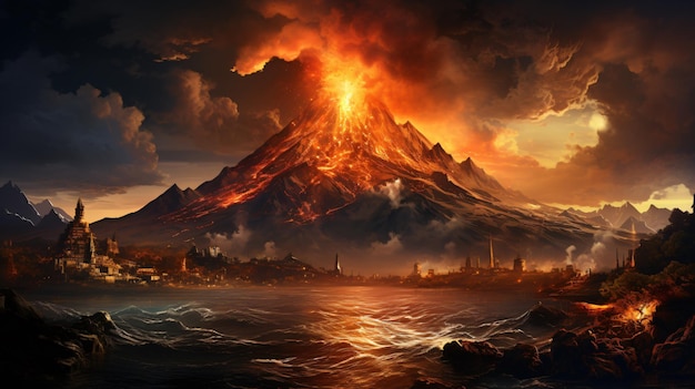 Éruption volcanique sous-aquatique