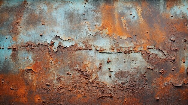 Rusty metal surfacei blue vintage Une photographie professionnelle doit utiliser une IA générative de haute qualité