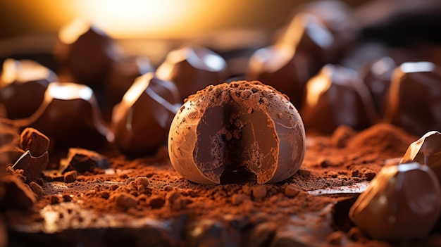 S'adonner au plaisir Explorer le monde tentant du délicieux chocolat Generative AI