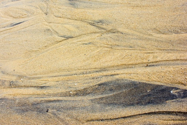 Sable après le fond de pluie