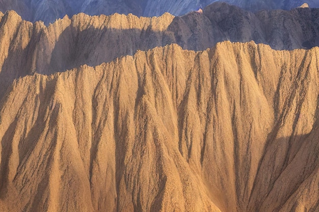 Sable du désert de haute montagne Illustration numérique